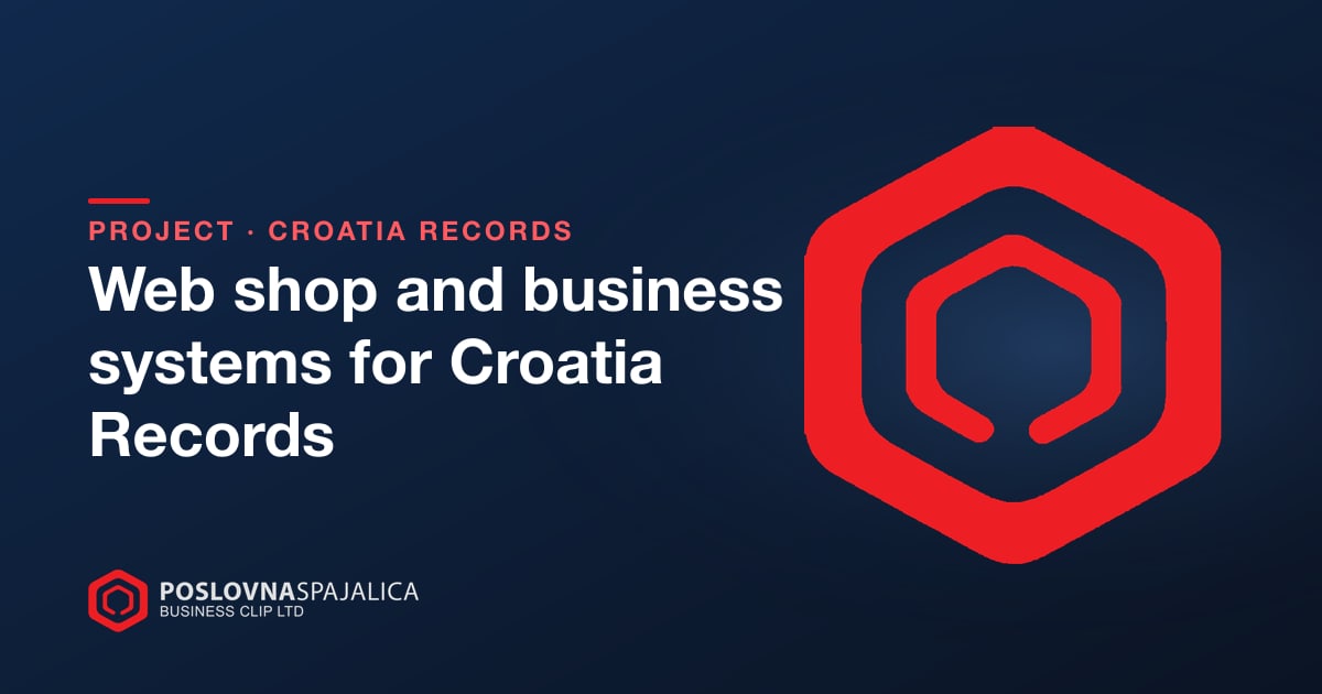 Web shop and business systems for Croatia Records