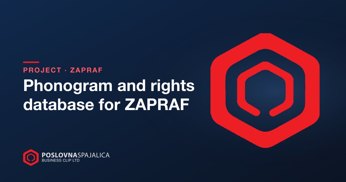 Phonogram and rights database for ZAPRAF
